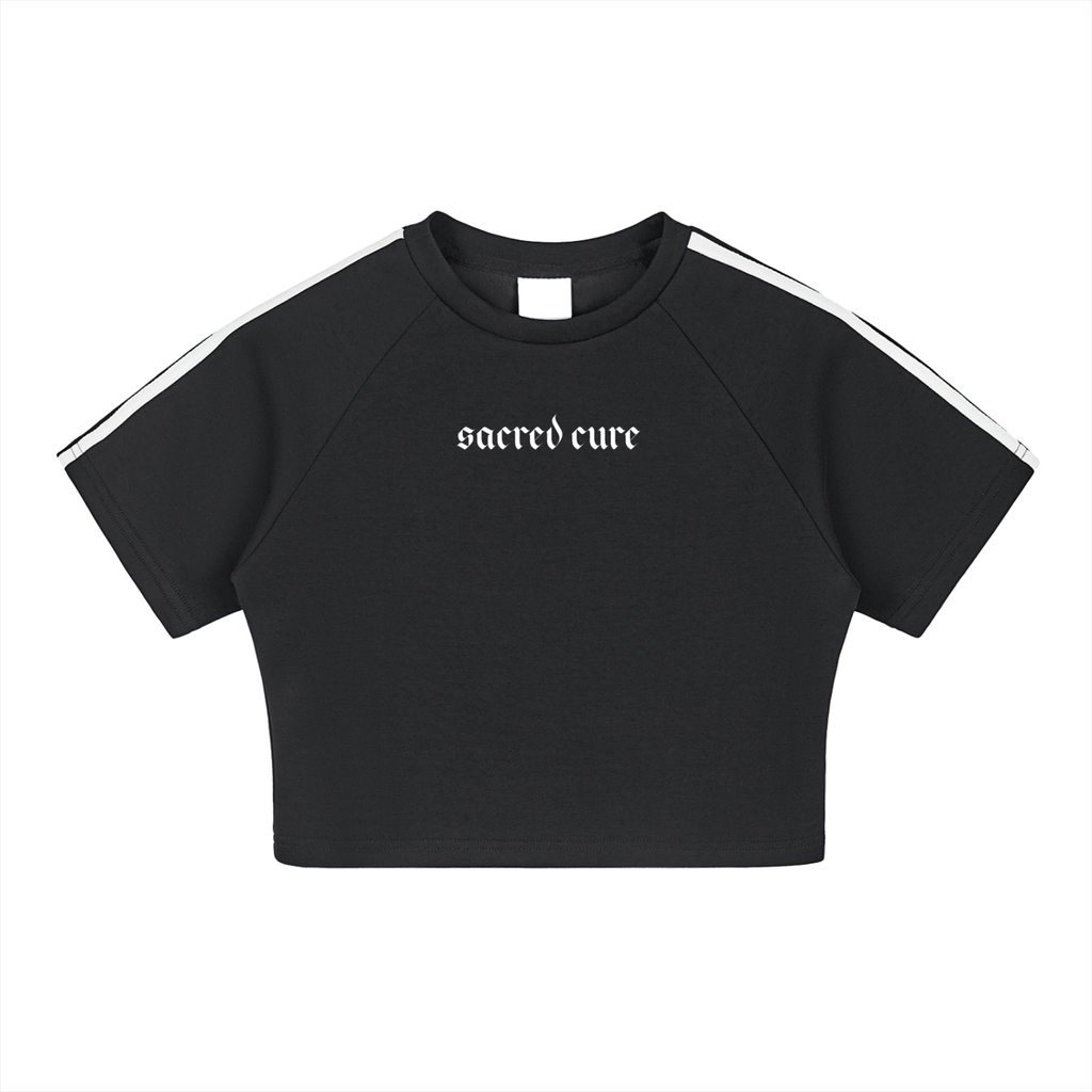 women Taped Cooling Performance Crop Top