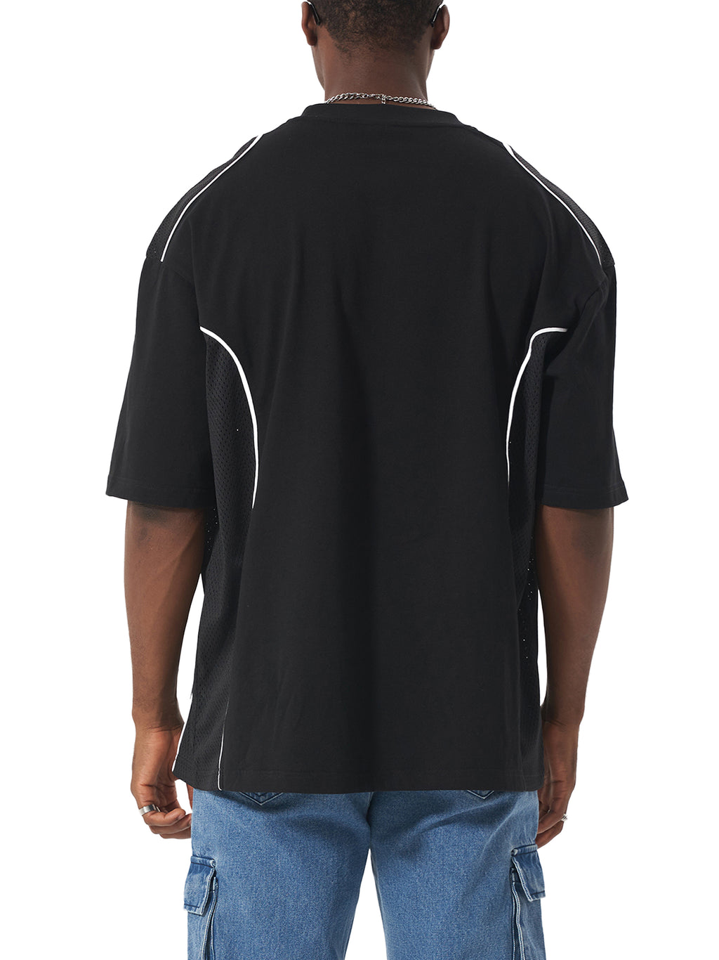 mens Piped Panel T-Shirt
