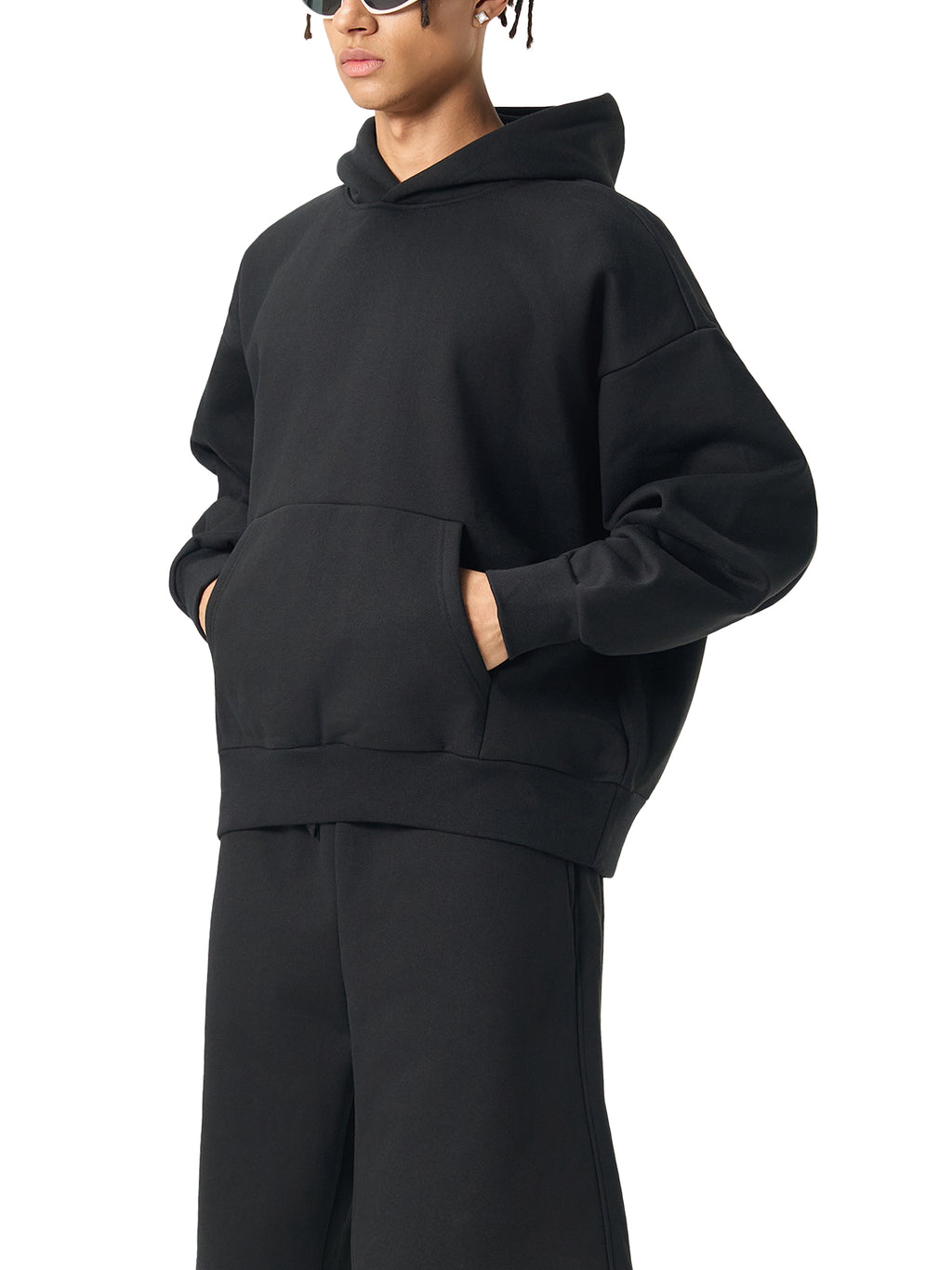 mens Essential Heavyweight Fleece Hoodie